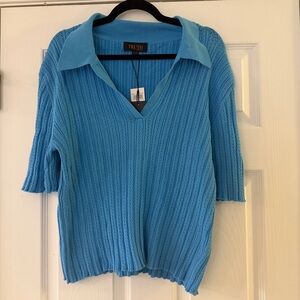 Truth Women's Vibrant Blue V-Neck Sweater